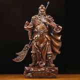 Skulptur des Gottes des Wohlstands (Caishen)